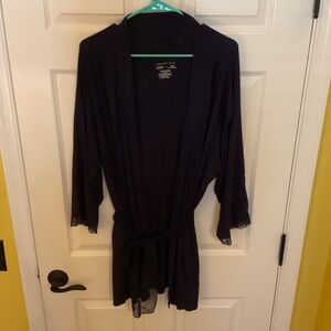 Ladies Robe.  ESSENTIALS ALFANI INTIMATES.  L/XL.  NAVY BLUE.  V GOOD CONDITION!